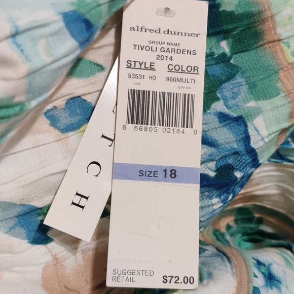 Alfred Dunner 18 Floral Blazer Plus Size Textured Jacket Shoulder Pads Garden - Picture 5 of 7